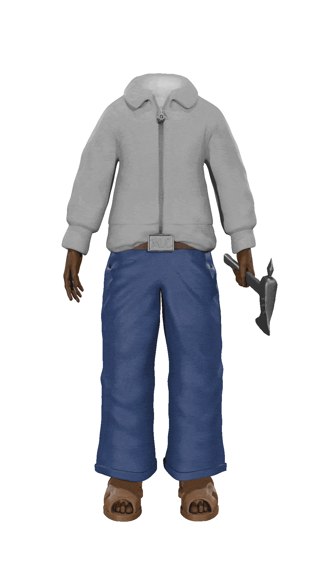 FIGURINE "Le cavalier sans tete"