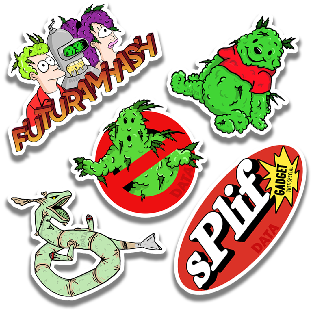 STICKERS "WEEEED"